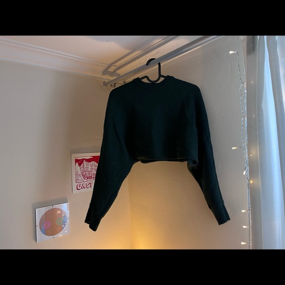 Aritzia - Wilfred - Cropped 100% Merino Wool Sweater - Medium - Picture 1 of 6